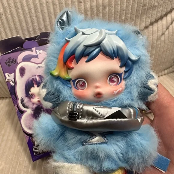 RAINBOW DASH - My Little Pony Skullpanda Plush Pendant.New.Box opened to verify. - Picture 2 of 13